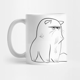 Cute and angry cat Mug